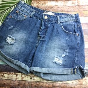 mom shorts cotton on